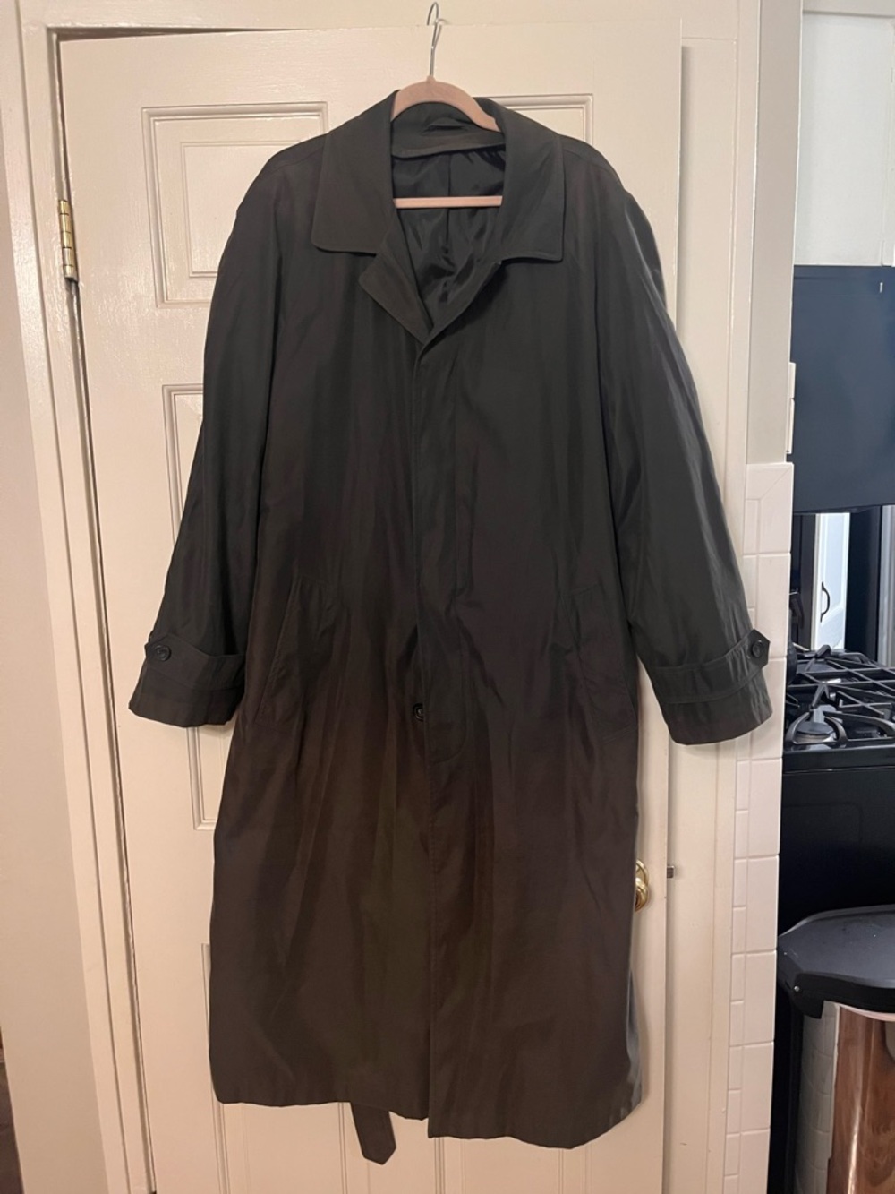 Vintage Men's Oversized Trench Coat
